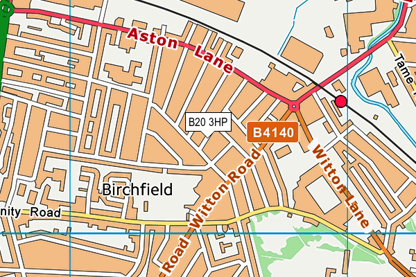 B20 3HP map - OS VectorMap District (Ordnance Survey)