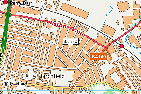 B20 3HQ map - OS VectorMap District (Ordnance Survey)