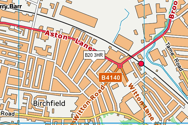 B20 3HR map - OS VectorMap District (Ordnance Survey)