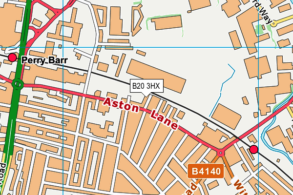B20 3HX map - OS VectorMap District (Ordnance Survey)
