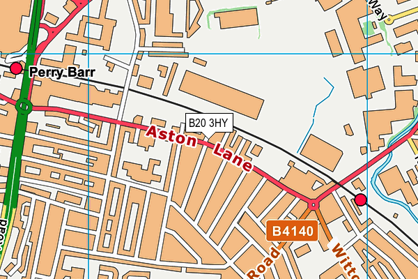 B20 3HY map - OS VectorMap District (Ordnance Survey)