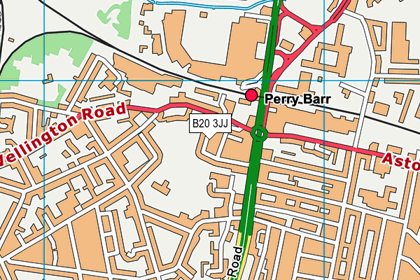 B20 3JJ map - OS VectorMap District (Ordnance Survey)