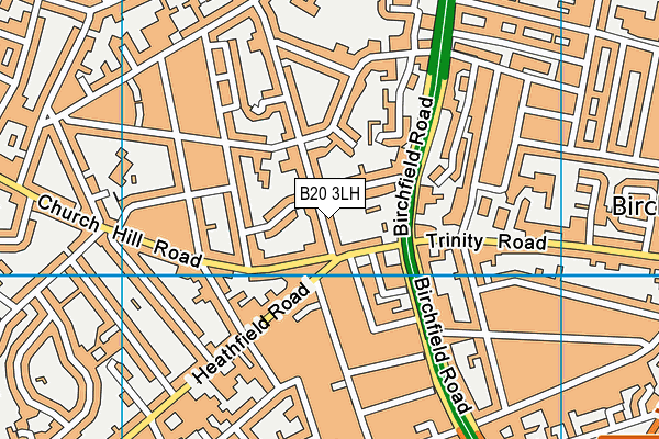 B20 3LH map - OS VectorMap District (Ordnance Survey)