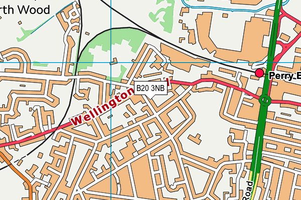 B20 3NB map - OS VectorMap District (Ordnance Survey)