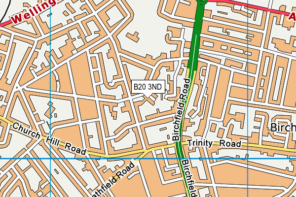 B20 3ND map - OS VectorMap District (Ordnance Survey)