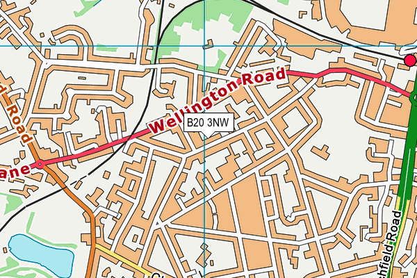 B20 3NW map - OS VectorMap District (Ordnance Survey)