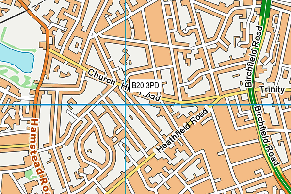B20 3PD map - OS VectorMap District (Ordnance Survey)