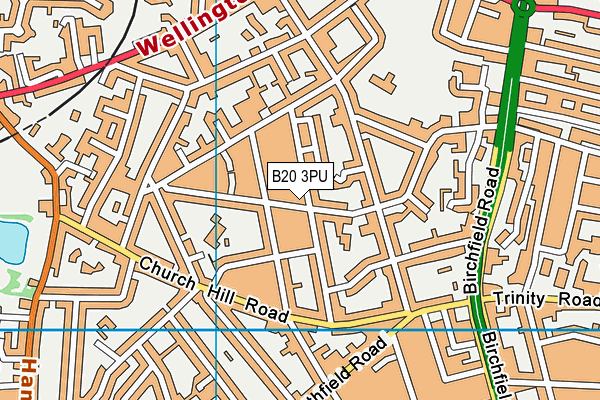 B20 3PU map - OS VectorMap District (Ordnance Survey)