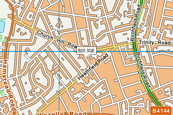 B20 3QE map - OS VectorMap District (Ordnance Survey)