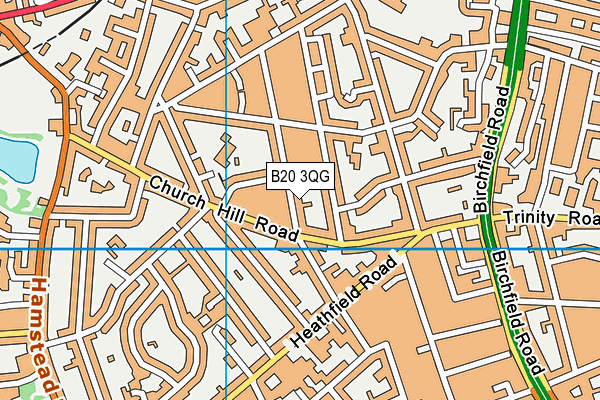 B20 3QG map - OS VectorMap District (Ordnance Survey)
