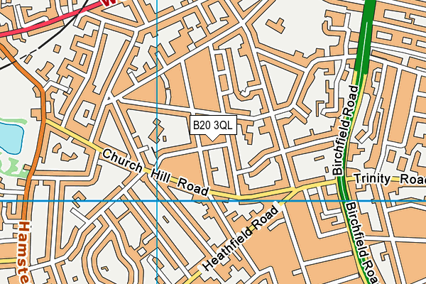 B20 3QL map - OS VectorMap District (Ordnance Survey)