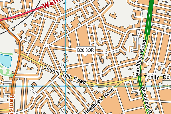 B20 3QR map - OS VectorMap District (Ordnance Survey)