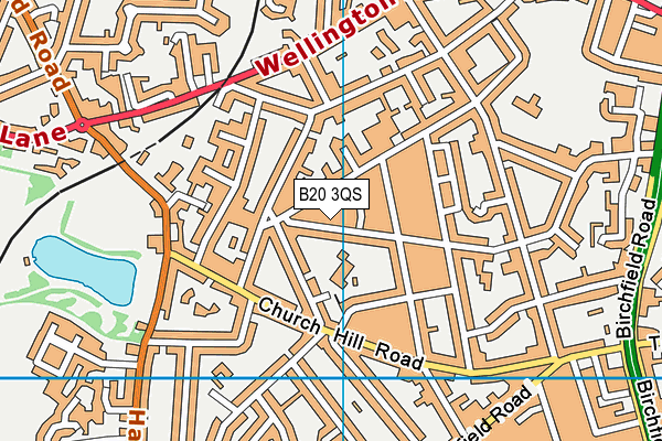 B20 3QS map - OS VectorMap District (Ordnance Survey)