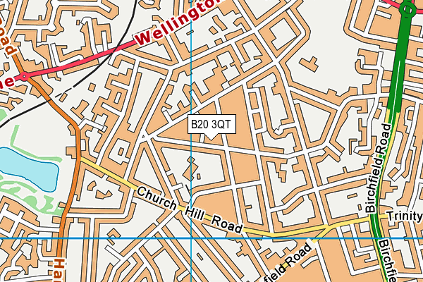 B20 3QT map - OS VectorMap District (Ordnance Survey)