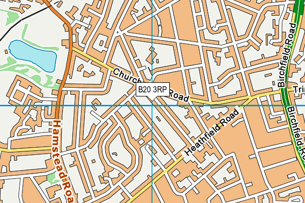 B20 3RP map - OS VectorMap District (Ordnance Survey)