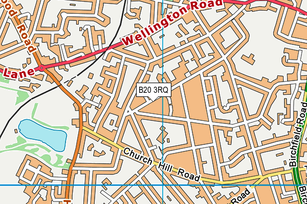 B20 3RQ map - OS VectorMap District (Ordnance Survey)