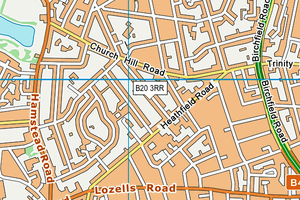 B20 3RR map - OS VectorMap District (Ordnance Survey)