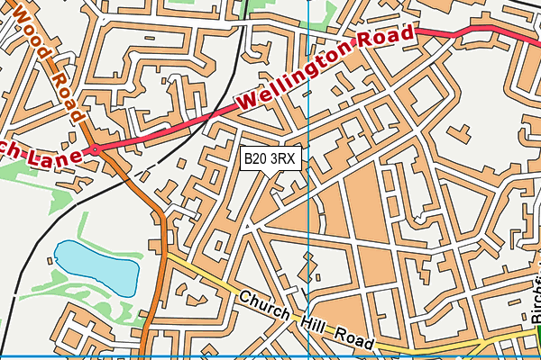 B20 3RX map - OS VectorMap District (Ordnance Survey)