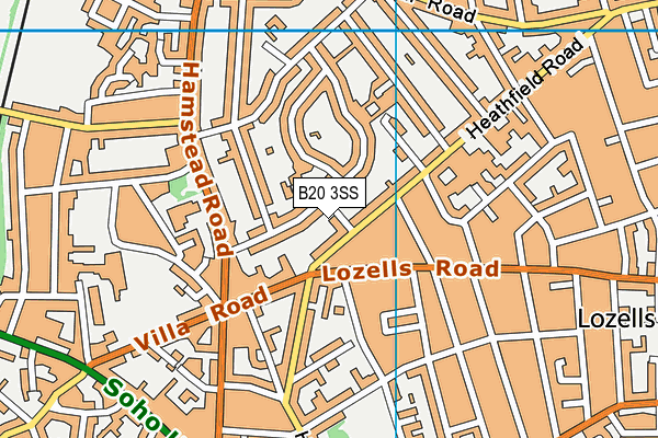 B20 3SS map - OS VectorMap District (Ordnance Survey)