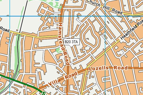 B20 3TA map - OS VectorMap District (Ordnance Survey)