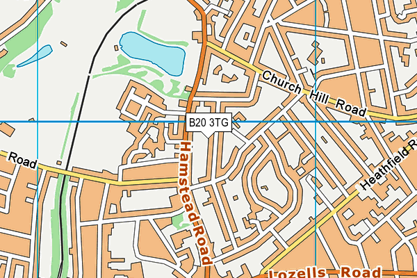 B20 3TG map - OS VectorMap District (Ordnance Survey)