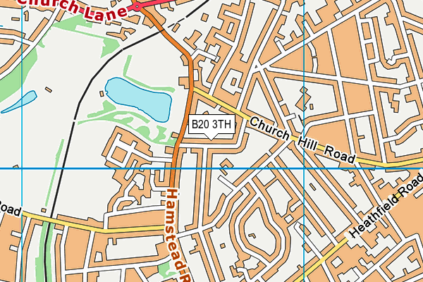 B20 3TH map - OS VectorMap District (Ordnance Survey)