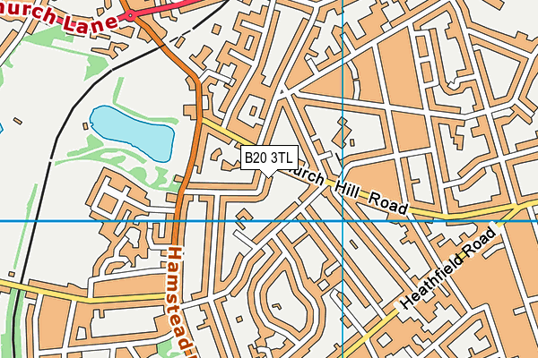 B20 3TL map - OS VectorMap District (Ordnance Survey)
