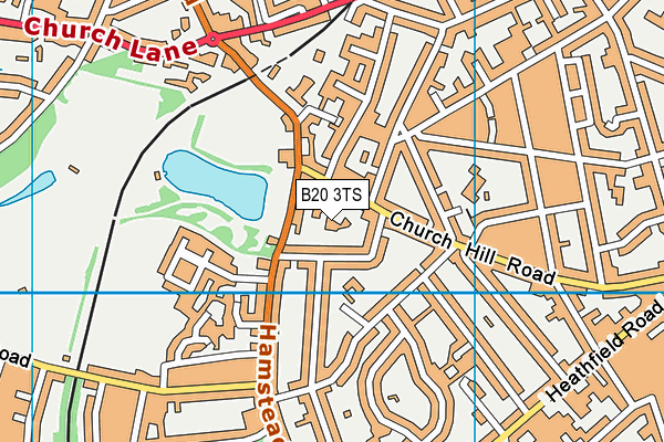 B20 3TS map - OS VectorMap District (Ordnance Survey)