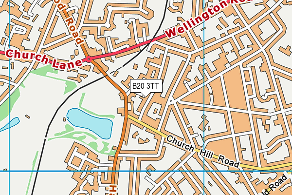 B20 3TT map - OS VectorMap District (Ordnance Survey)