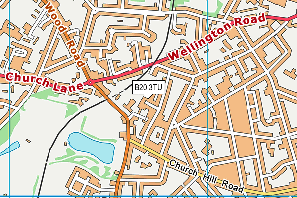 B20 3TU map - OS VectorMap District (Ordnance Survey)