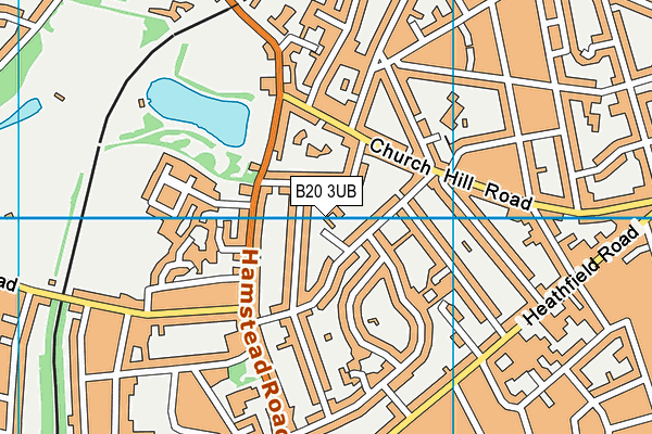 B20 3UB map - OS VectorMap District (Ordnance Survey)