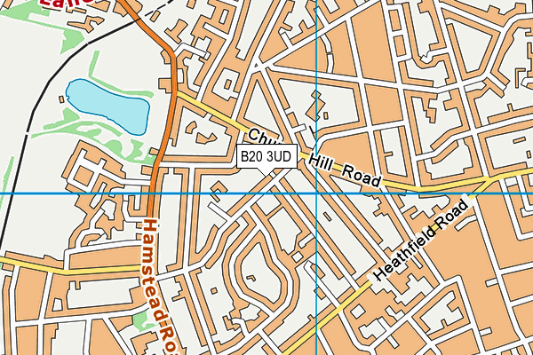 B20 3UD map - OS VectorMap District (Ordnance Survey)