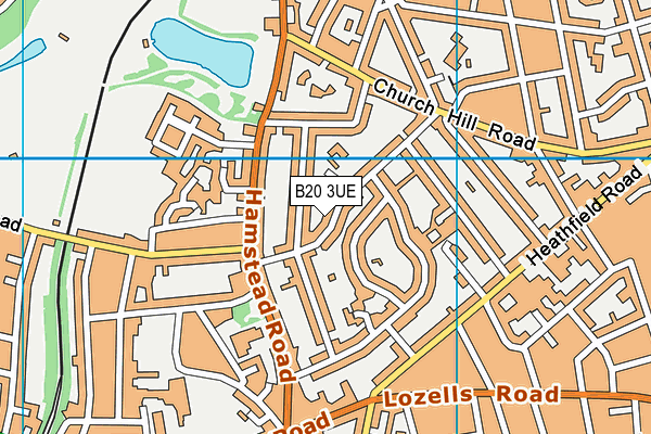 B20 3UE map - OS VectorMap District (Ordnance Survey)