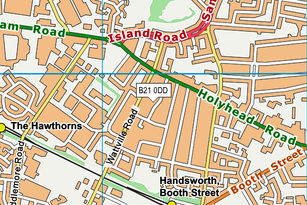 B21 0DD map - OS VectorMap District (Ordnance Survey)