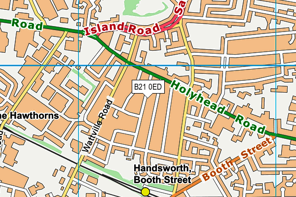 B21 0ED map - OS VectorMap District (Ordnance Survey)