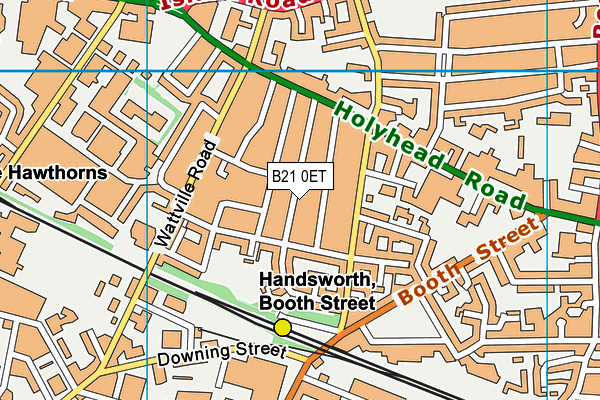 B21 0ET map - OS VectorMap District (Ordnance Survey)