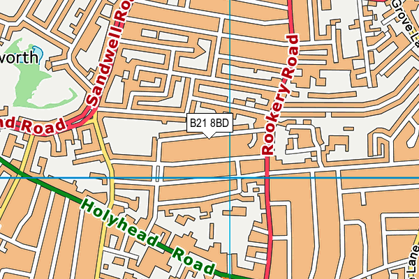 B21 8BD map - OS VectorMap District (Ordnance Survey)