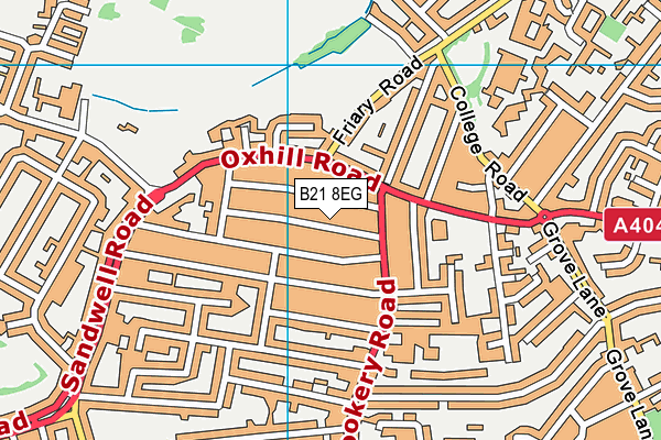 B21 8EG map - OS VectorMap District (Ordnance Survey)