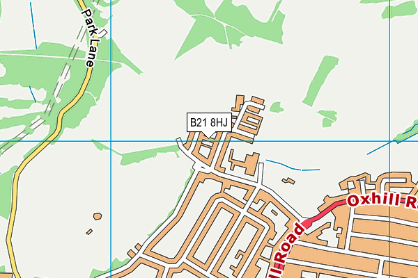 B21 8HJ map - OS VectorMap District (Ordnance Survey)