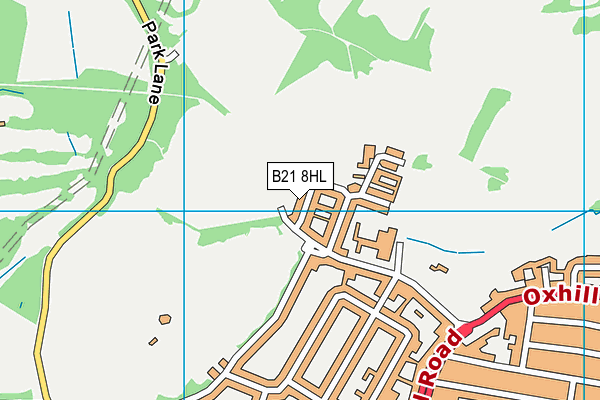 B21 8HL map - OS VectorMap District (Ordnance Survey)