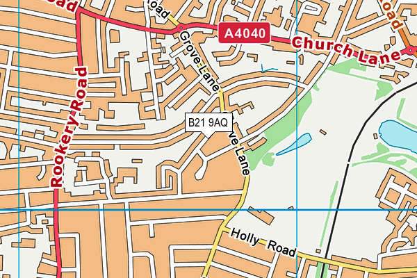 B21 9AQ map - OS VectorMap District (Ordnance Survey)