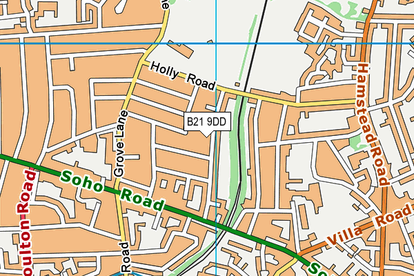 B21 9DD map - OS VectorMap District (Ordnance Survey)