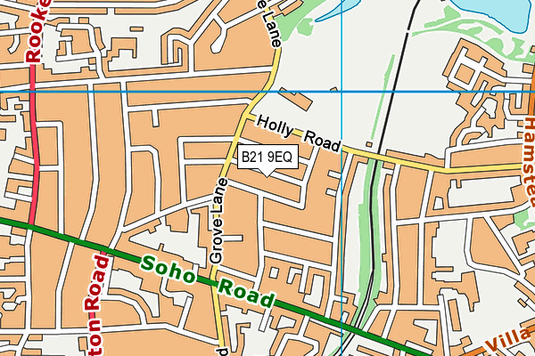 B21 9EQ map - OS VectorMap District (Ordnance Survey)