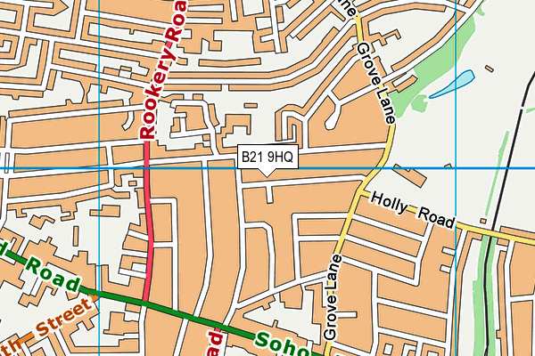B21 9HQ map - OS VectorMap District (Ordnance Survey)