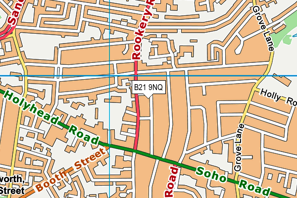 B21 9NQ map - OS VectorMap District (Ordnance Survey)