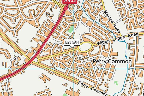 B23 5AH map - OS VectorMap District (Ordnance Survey)