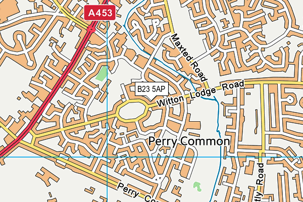 B23 5AP map - OS VectorMap District (Ordnance Survey)