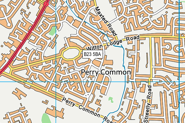 B23 5BA map - OS VectorMap District (Ordnance Survey)