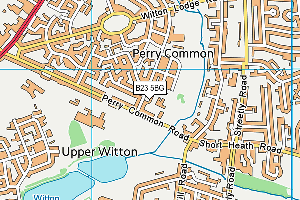 B23 5BG map - OS VectorMap District (Ordnance Survey)