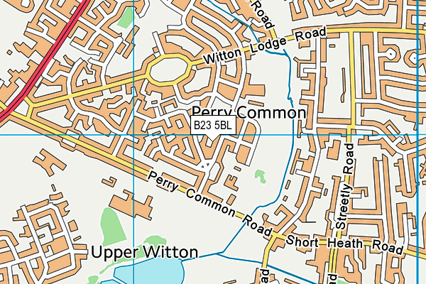 B23 5BL map - OS VectorMap District (Ordnance Survey)